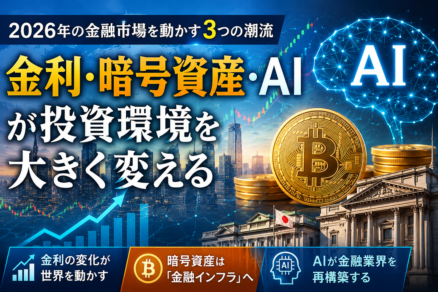 2026年の金融市場を動かす3つの潮流